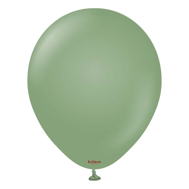 100PK 5in RETRO EUCALYPTUS KALISAN LATEX