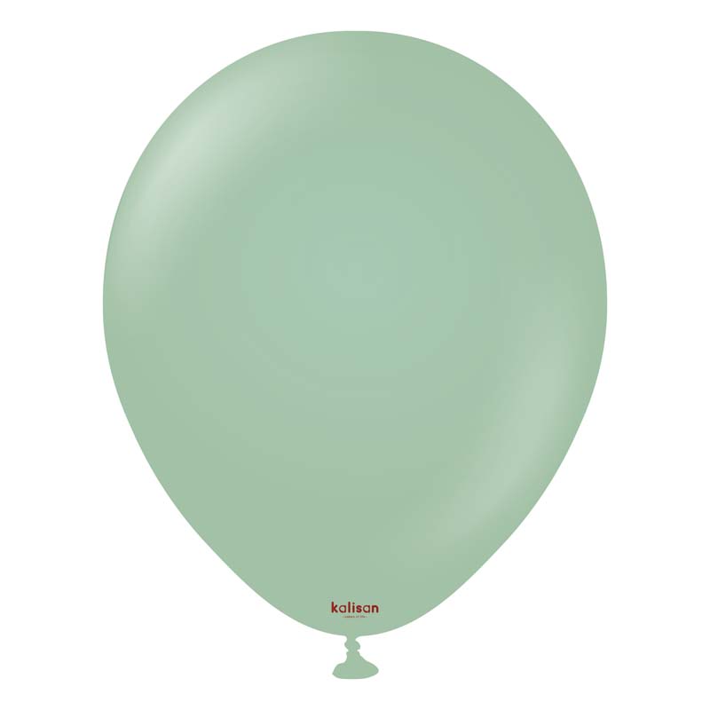 100PK 5in RETRO WINTER GREEN KALISAN LATEX