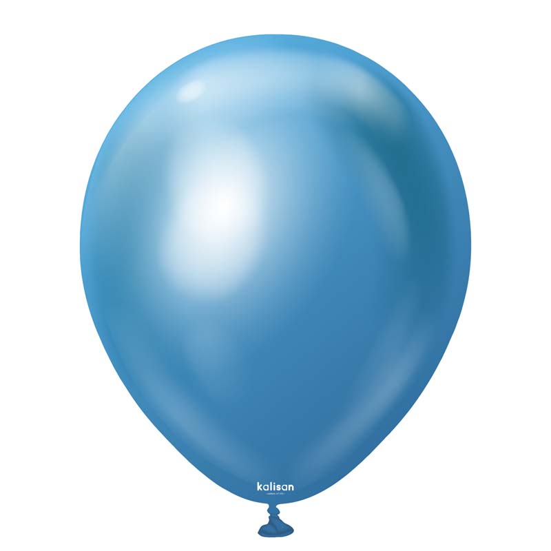 50PK 12in MIRROR CHROME BLUE KALISAN LATEX