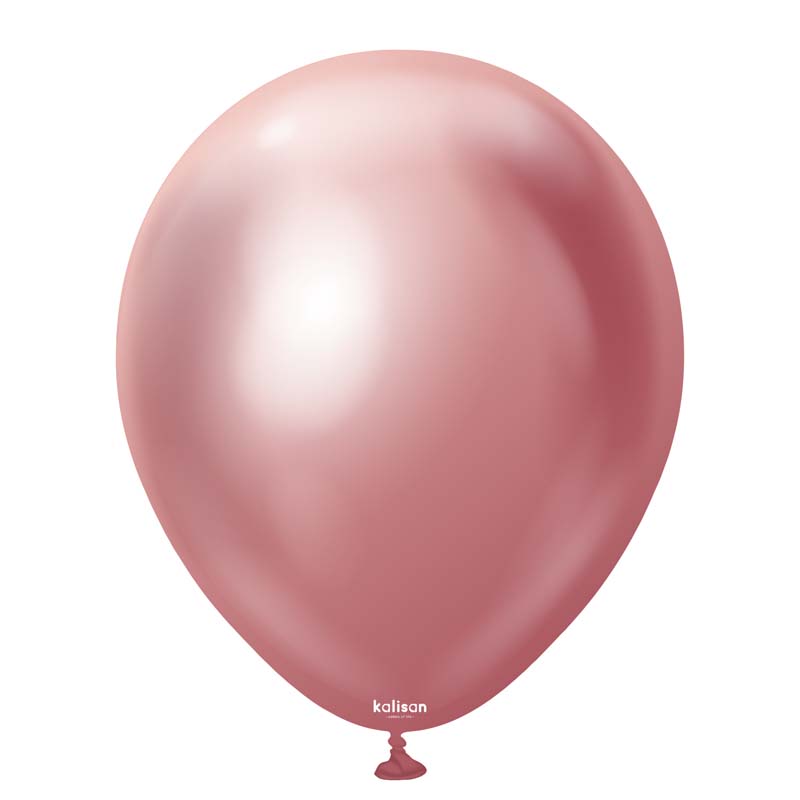 50PK 12in MIRROR CHROME PINK KALISAN LATEX