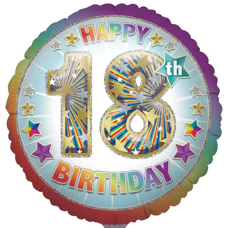 31in AGE 18 JUMBO FOIL BALLOON