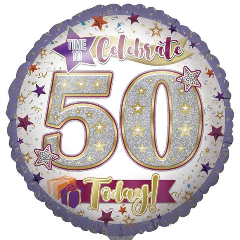 31in AGE 50 JUMBO FOIL BALLOON