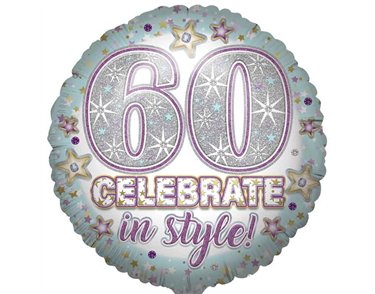 31in AGE 60 JUMBO FOIL BALLOON