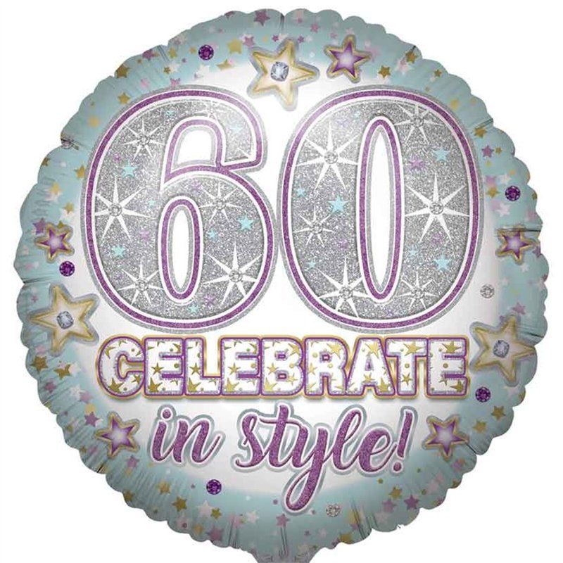 31in AGE 60 JUMBO FOIL BALLOON