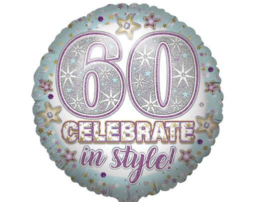 31in AGE 60 JUMBO FOIL BALLOON