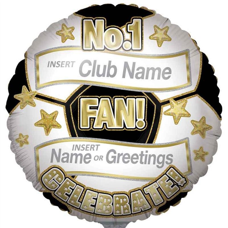 31in FOOTBALL PERSONALISED JUMBO FOIL BALLOON