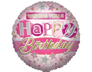 31in OPEN BIRTHDAY FEMALE JUMBO FOIL BALLOON