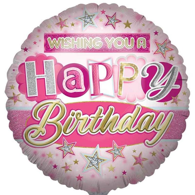 31in OPEN BIRTHDAY FEMALE JUMBO FOIL BALLOON
