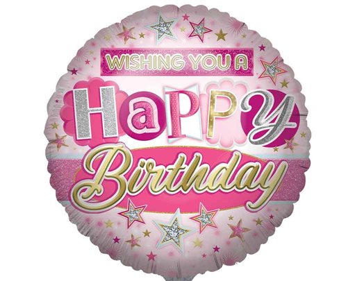 31in OPEN BIRTHDAY FEMALE JUMBO FOIL BALLOON