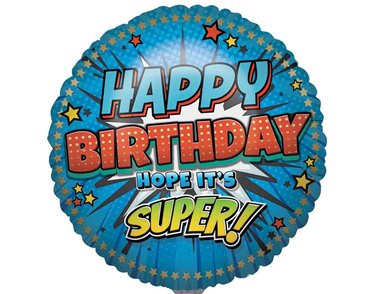 31in OPEN BIRTHDAY MALE JUVENILE JUMBO FOIL BALLOON
