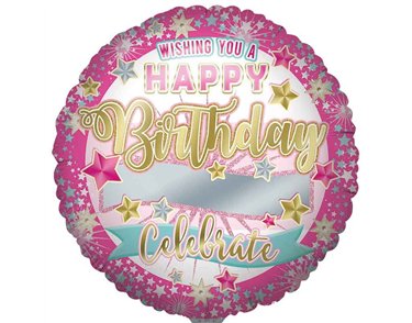 31in PERSONALISED FEMALE JUMBO FOIL BALLOON