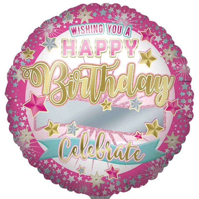 31in PERSONALISED FEMALE JUMBO FOIL BALLOON