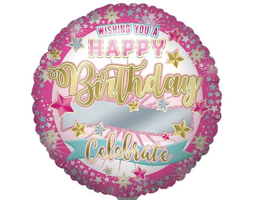 31in PERSONALISED FEMALE JUMBO FOIL BALLOON