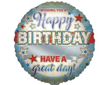 31in PERSONALISED MALE JUMBO FOIL BALLOON