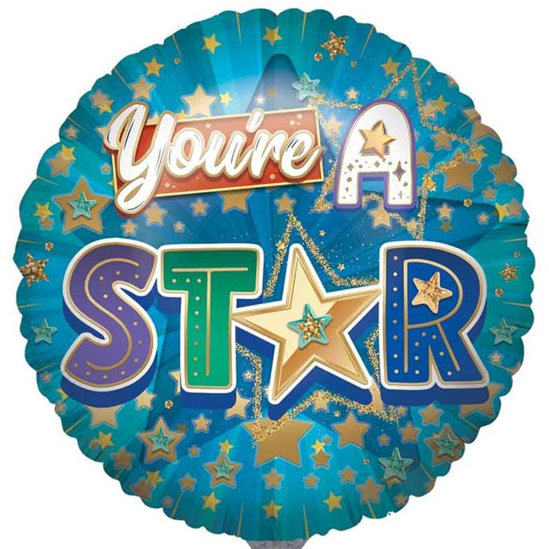 31in YOU'RE A STAR JUMBO FOIL BALLOON