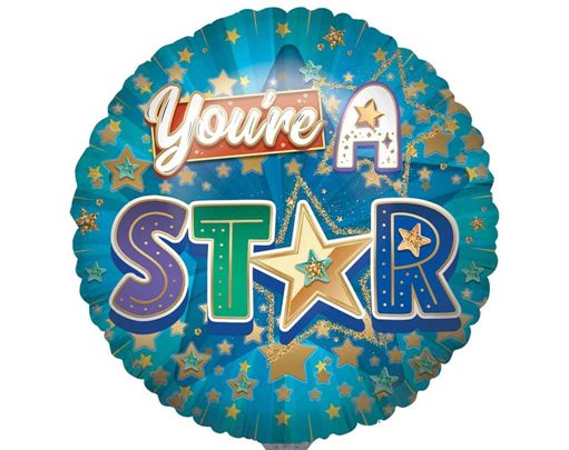 31in YOU'RE A STAR JUMBO FOIL BALLOON