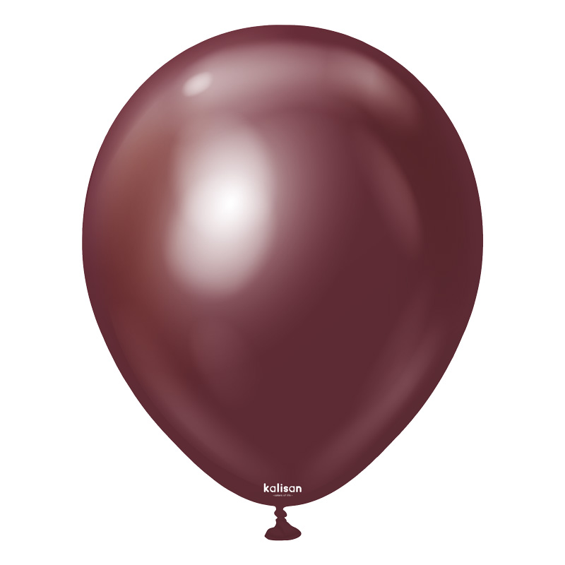 100PK 5in MIRROR BURGUNDY KALISAN LATEX