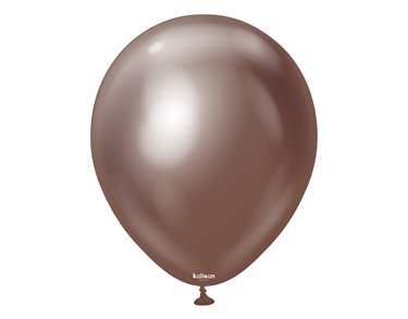 50PK 12in MIRROR CHOCOLATE KALISAN LATEX