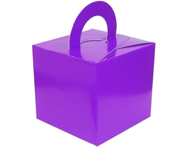 PURPLE BALLOON GIFT WEIGHT BOX 10S