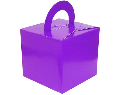 PURPLE BALLOON GIFT WEIGHT BOX 10S