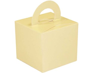 CREAM BALLOON GIFT WEIGHT BOX 10S