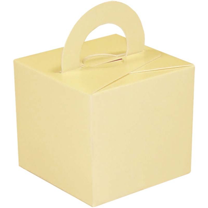 CREAM BALLOON GIFT WEIGHT BOX 10S