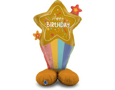 BIRTHDAY STARS FOIL STAND-UP