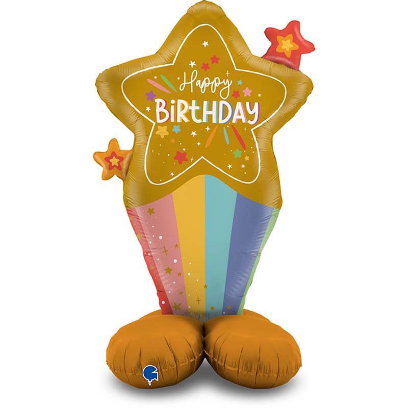 BIRTHDAY STARS FOIL STAND-UP