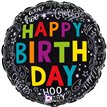 18in BIRTHDAY DOODLES FOIL BALLOON