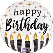18in SATIN METALLIC BIRTHDAY CANDLE FOIL BALLOON