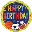 18in MULTI-SPORTS BIRTHDAY FOIL BALLOON