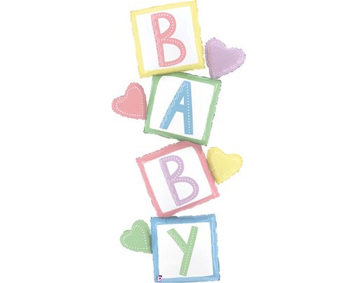 31in SPECIAL DELIVERY BABY BLOCKS FOIL BALLOON