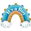 42in BOHO BLUE RAINBOW FOIL BALLOON