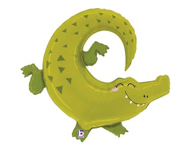49in JUNGLE ALLIGATOR FOIL BALLOON