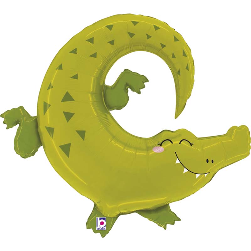 49in JUNGLE ALLIGATOR FOIL BALLOON