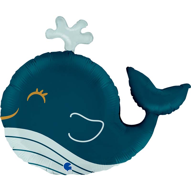 42in FUNNY WHALE FOIL BALLOON