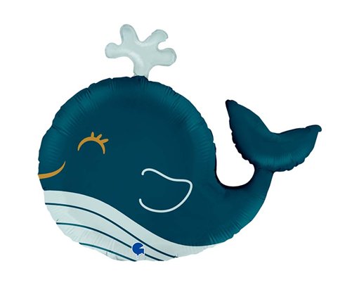 42in FUNNY WHALE FOIL BALLOON
