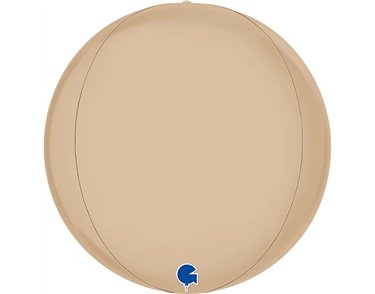 15in SATIN CREAM 4D GLOBE