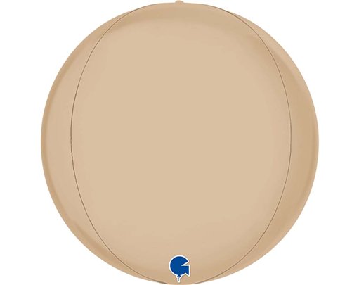 15in SATIN CREAM 4D GLOBE
