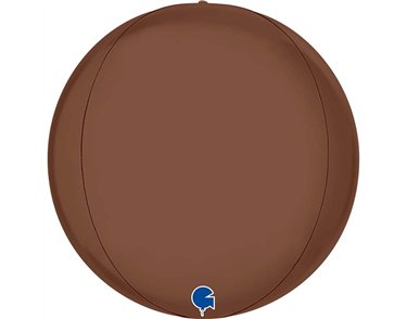 15in SATIN CHOCOLATE 4D GLOBE