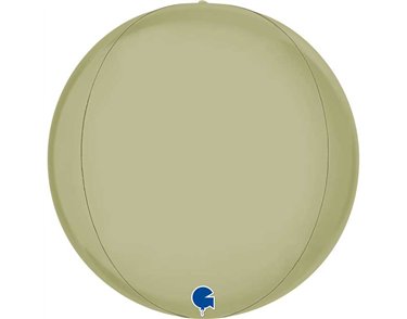 15in SATIN OLIVE GREEN 4D GLOBE