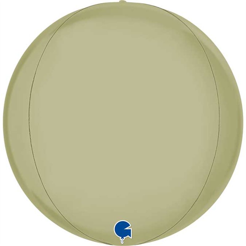 15in SATIN OLIVE GREEN 4D GLOBE