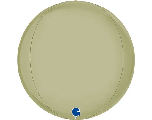 15in SATIN OLIVE GREEN 4D GLOBE