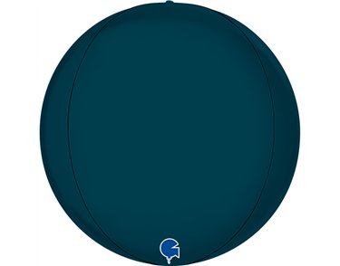 15in SATIN PETROL BLUE 4D GLOBE