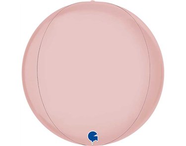15in SATIN PASTEL PINK 4D GLOBE