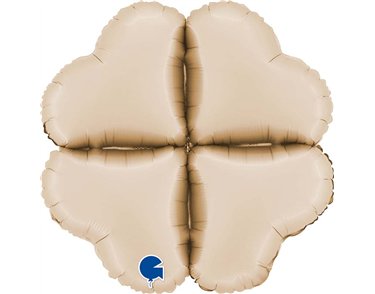 16in SATIN CREAM MEDIUM BASE HEARTS