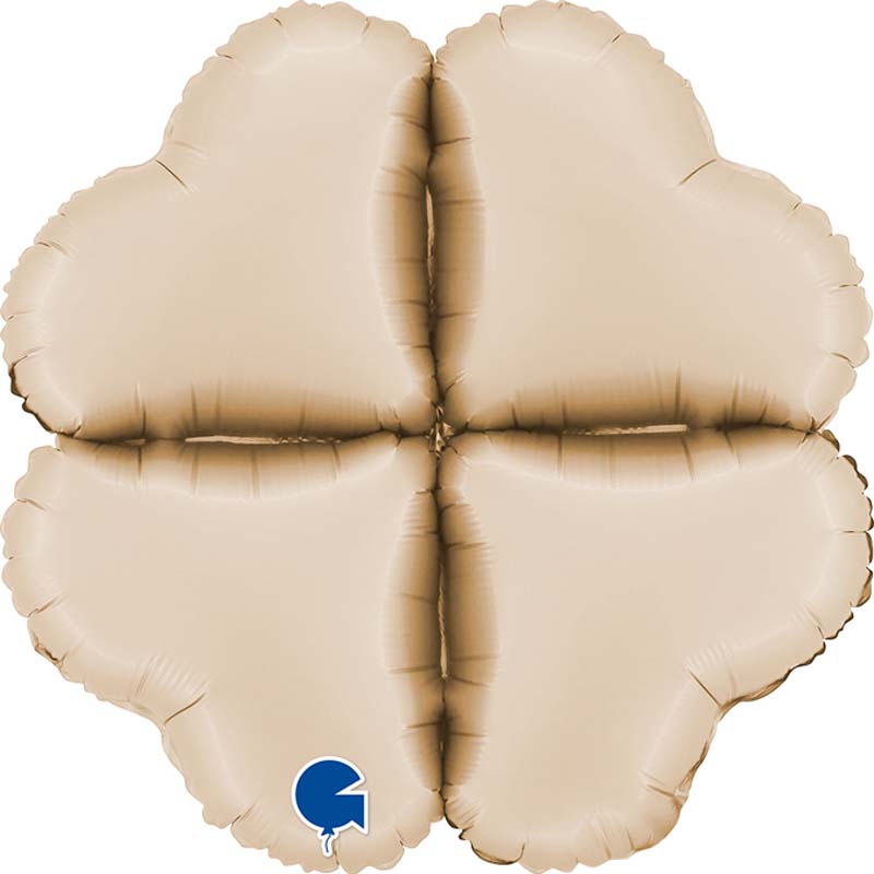 16in SATIN CREAM MEDIUM BASE HEARTS