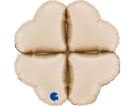 16in SATIN CREAM MEDIUM BASE HEARTS