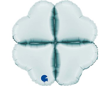 16in SATIN PASTEL BLUE MEDIUM BASE HEARTS