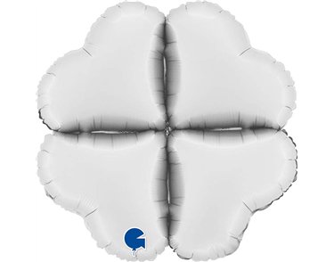 16in SATIN WHITE MEDIUM BASE HEARTS